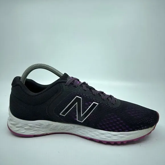 New Balance Fresh Foam Women’s Size 10 Black Purple Running Shoes WARISCP2