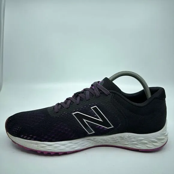 New Balance Fresh Foam Women’s Size 10 Black Purple Running Shoes WARISCP2
