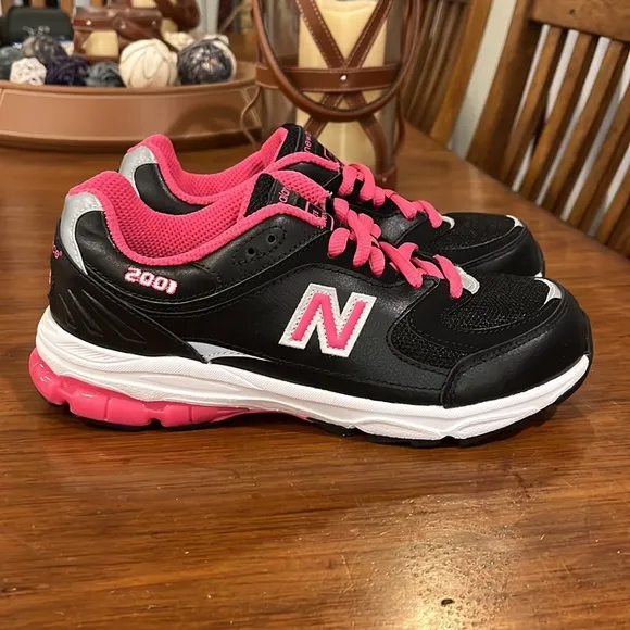 New Balance K2001BPG 2001 shoes sneakers Black Pink girls youth boys sizes GS