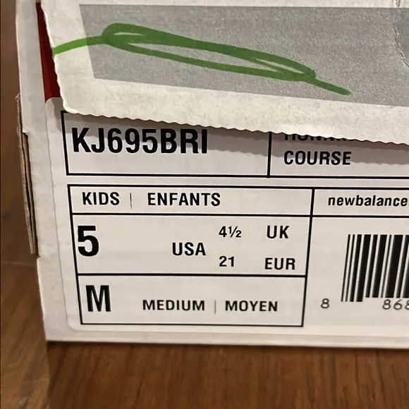 New Balance KJ695BRI 695 shoes sneakers new boys Toddlers Size 5