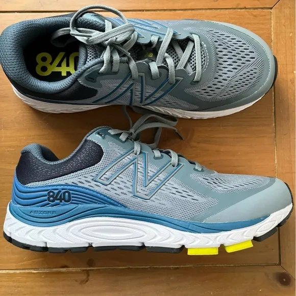 NEW BALANCE MEN’S 840 V5 GREY ATHLETIC Sneakers SHOES Ocean Grey/Oxygen Blue 8