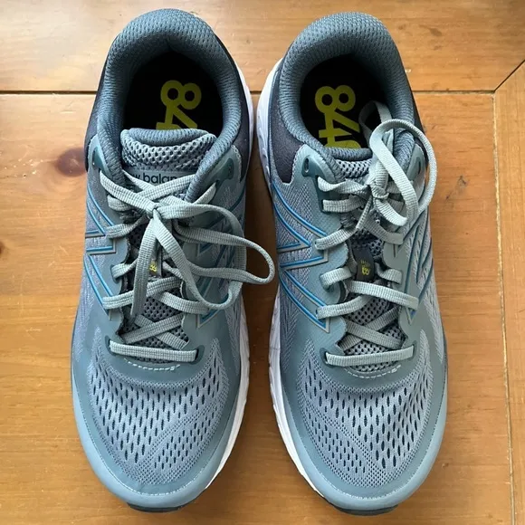 NEW BALANCE MEN’S 840 V5 GREY ATHLETIC Sneakers SHOES Ocean Grey/Oxygen Blue 8
