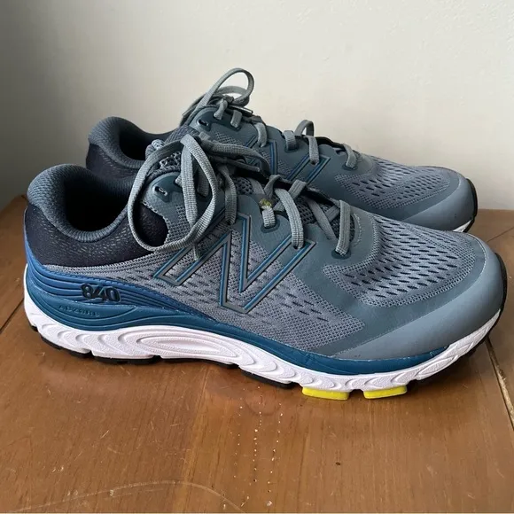 NEW BALANCE MEN’S 840 V5 GREY ATHLETIC Sneakers SHOES Ocean Grey/Oxygen Blue 8