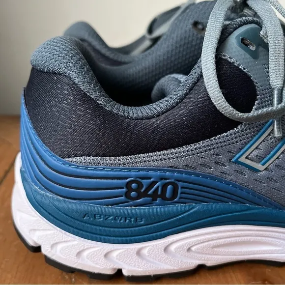 NEW BALANCE MEN’S 840 V5 GREY ATHLETIC Sneakers SHOES Ocean Grey/Oxygen Blue 8