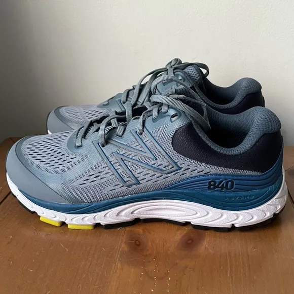 NEW BALANCE MEN’S 840 V5 GREY ATHLETIC Sneakers SHOES Ocean Grey/Oxygen Blue 8