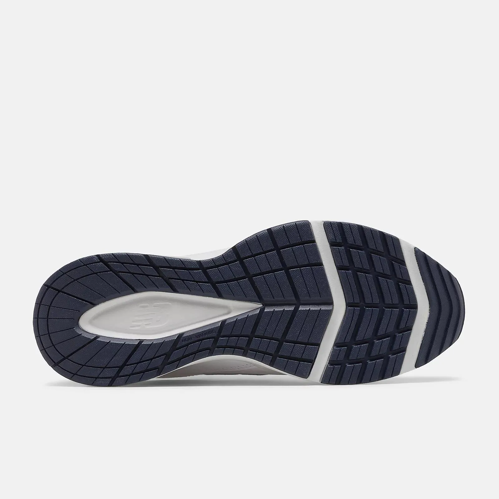 New Balance Men's EE Wide Fit Leather Sneakers (608) in White/Navy in UK 12 (US 12.5/EU 47)