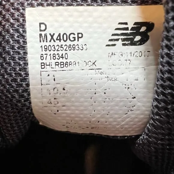 New Balance Men’s Size 11 Minimus Gray Vibram Rapid Rebound Running Shoes MX40GP