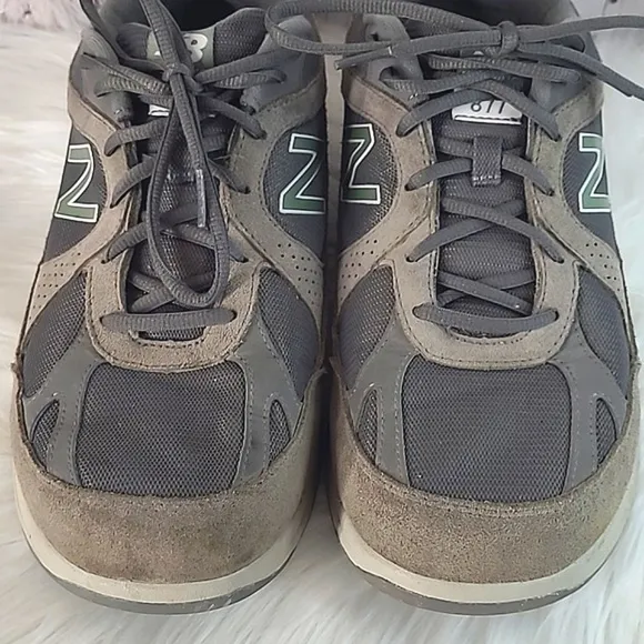 New Balance MW877GT Grey Suede Walking Shoes Sneakers Men’s Size 10.5