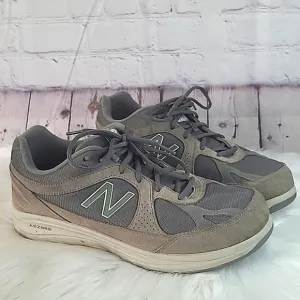 New Balance MW877GT Grey Suede Walking Shoes Sneakers Men’s Size 10.5