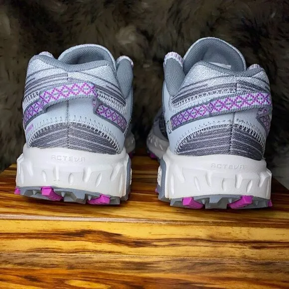 New Balance Womens 410 V6 WT410LL6 Gray/Purple Running Shoes Sneakers Sz 5B/35EU