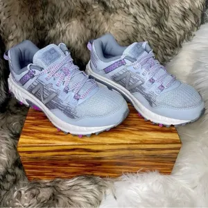 New Balance Womens 410 V6 WT410LL6 Gray/Purple Running Shoes Sneakers Sz 5B/35EU
