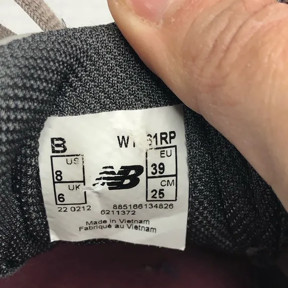 New Balance Womens Size 8 461 WT461RP Gray Running Shoes Sneakers