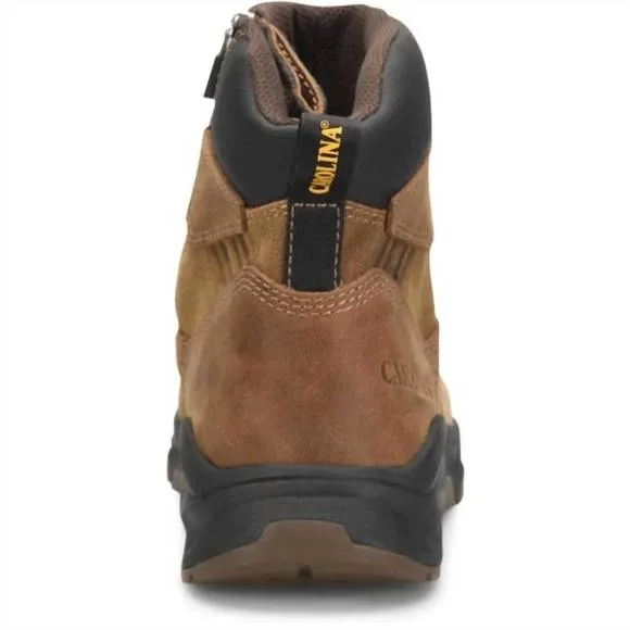 NEW CAROLINA men's subframe 6&quot; composite toe work boots in brown
