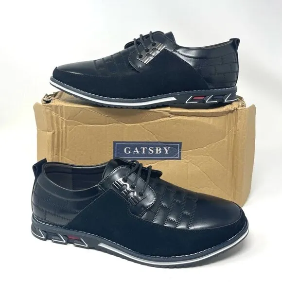NEW Gatsby Oxford Derby Orthopedic PU Leather Shoes Casual Dress Sneakers US 10W