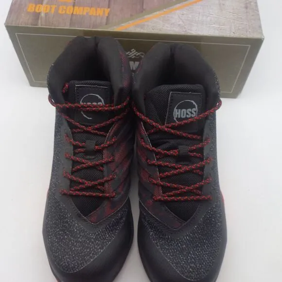NEW Hoss Boots Rim Fly Black Red High Top Composite Toe Men's 10.5