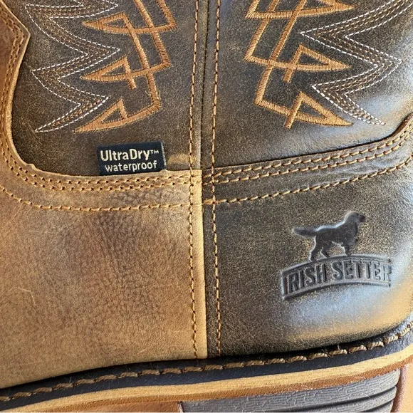 NEW‎ Irish Setter Marshall Men’s 11” Waterproof Leather Safety Toe Pull-On Boot