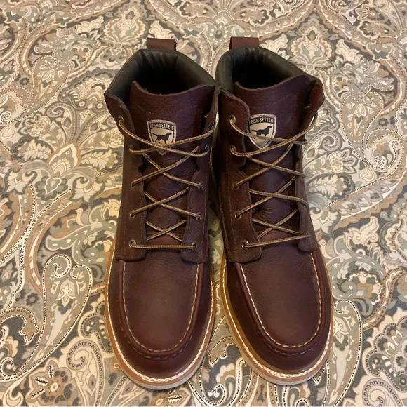 New Irish Setter The Ashby 6” Leather Safety Toe Boots Sz. 11 D