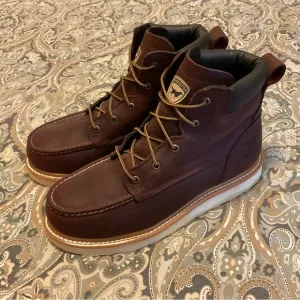 New Irish Setter The Ashby 6” Leather Safety Toe Boots Sz. 11 D