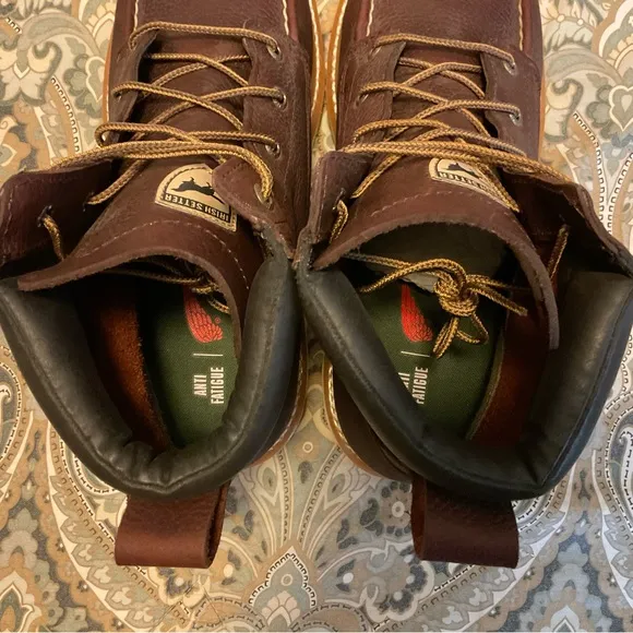 New Irish Setter The Ashby 6” Leather Safety Toe Boots Sz. 11 D
