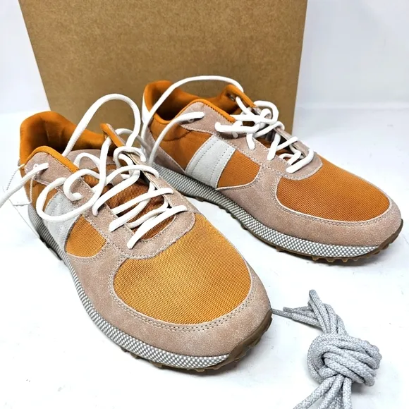 New Johnnie-O Men's Range Runner 2.0 Orange Golf Shoes Sneakers Size 9 JMFW1480.