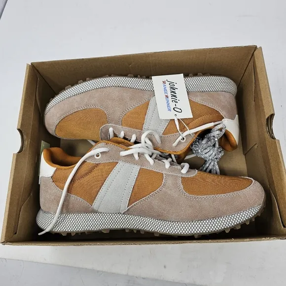 New Johnnie-O Men's Range Runner 2.0 Orange Golf Shoes Sneakers Size 9 JMFW1480.