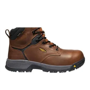 NEW KEEN men's chicago met guard work boot in tobacco/black