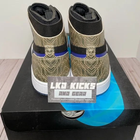 NEW MENS AIR JORDAN 1 ZOOM AIR COMFORT - GOLD LASER DQ0659-700