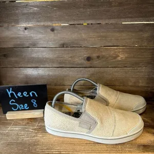 New Mens Keen Eldon Harvest Beige Suede‎ Sneakers Shoes Slip On Walking Size 8 M
