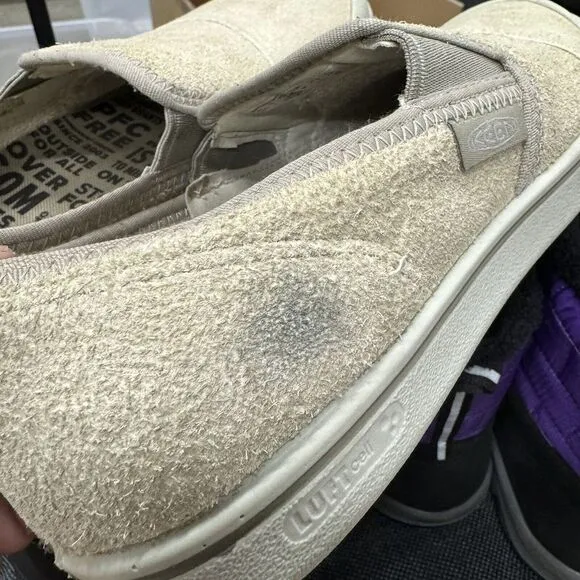 New Mens Keen Eldon Harvest Beige Suede‎ Sneakers Shoes Slip On Walking Size 8 M