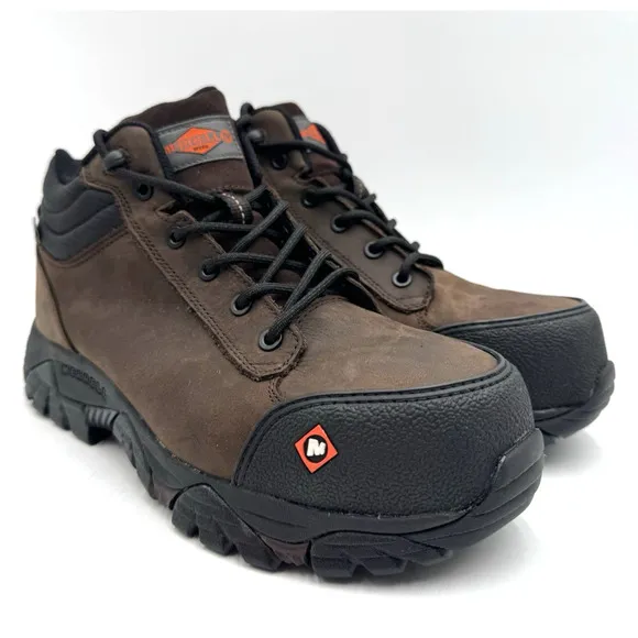 NEW Merrell MOAB ROVER MID WTPF CT Men's Work Boot Brown US Size 8.5 Medium NIB