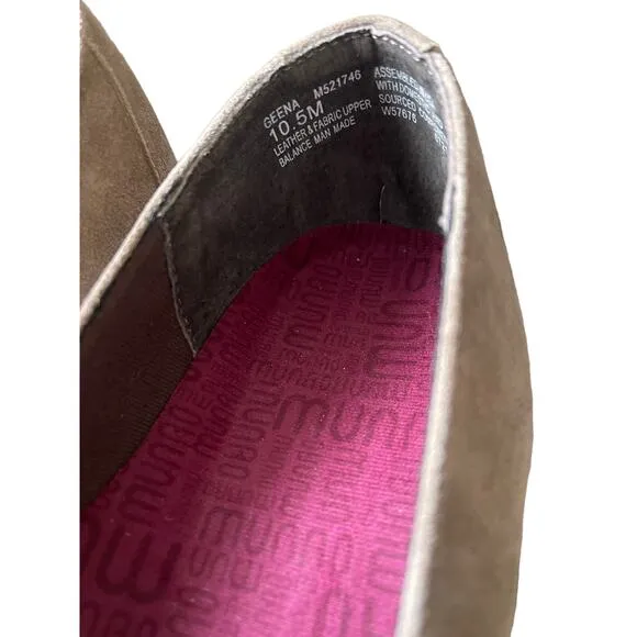 NEW! Munro Woman's 10.5 Geena Suede Penny Loafers COMFORT Walking Shoes Tan