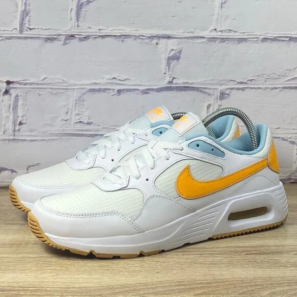 NEW Nike Air Max SC White Laser Orange Men's Size 10 Sneakers FJ3997-100 Shoes
