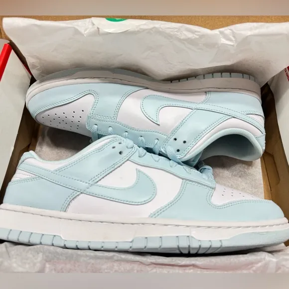NEW Nike Dunk Low Retro Mens Sneakers Shoes Glacier Blue White DV0833-104 9.5-14
