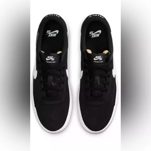 NEW Nike SB Heritage Vulc Men's Sneakers Shoes Black/White CD5010-003 9-13