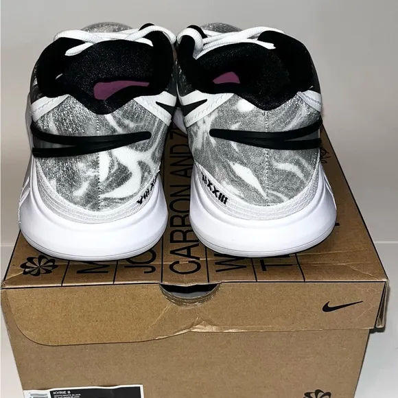 NEW Size 13 - Nike Kyrie 8 Basketball DJ6017-101 White/Black Shoe Sneaker Men