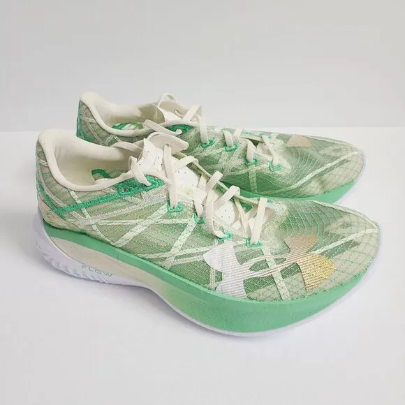 NEW Under Armour Flow Velociti Elite 2 Running Shoes 3027338-100 Size 10 Green