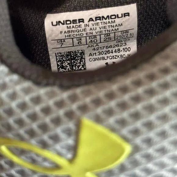 New! Under Armour Men's Charged Assert 5050 Athletic Shoes - Size 7