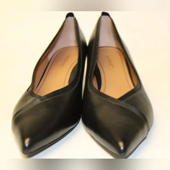 NEW Vionic Sylvie Pumps Kitten Heel Shoes black leather COMFORT!
