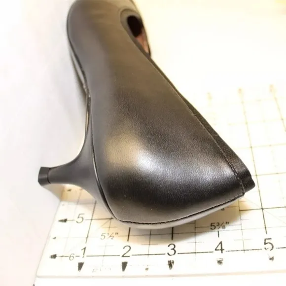 NEW Vionic Sylvie Pumps Kitten Heel Shoes black leather COMFORT!