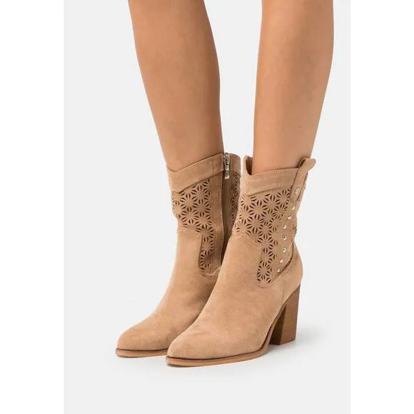 NEW XTI women's ankle country boots in brown