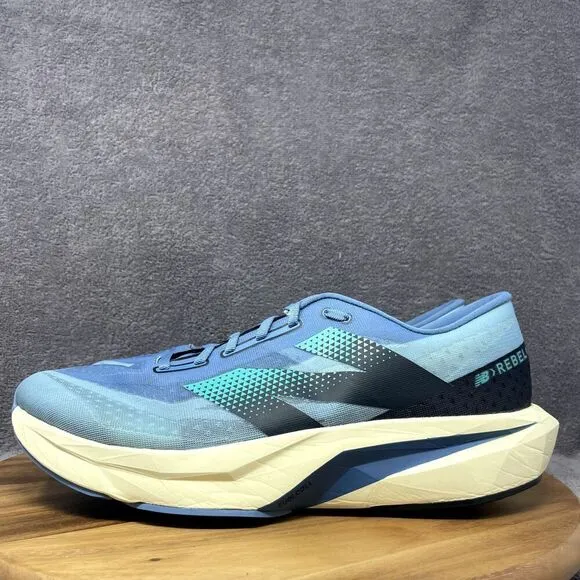 New Balance FuelCell Rebel V4 Heron Blue Men's Size 14 D Running Shoes MFCXCH4