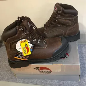 NIB Avenger Steel Toe USA Work boots 7258 Men’s 11 Waterproof Brown Safety