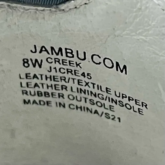NIB Jambu 8W WIDE Creek T-Strap Leather Mary Jane Comfort Shoes Flats Denim