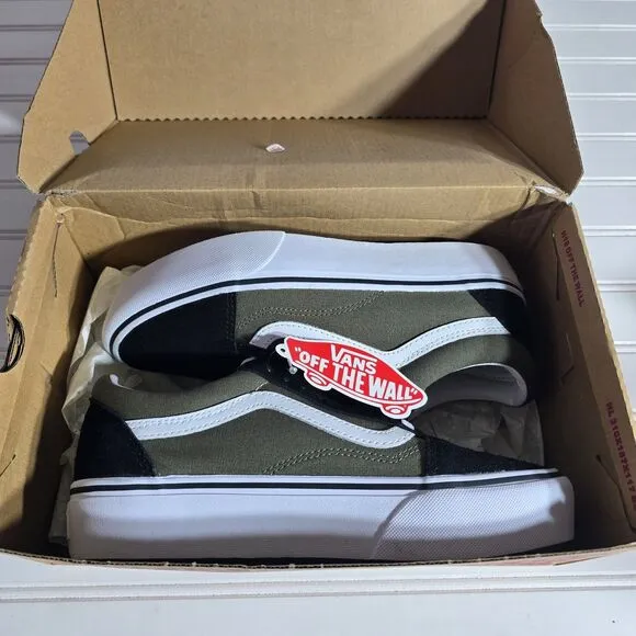 NIB Vans Old Skool Platform 'Grape Leaf'  Olive Green Shoes Sneakers Womens 8