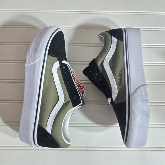 NIB Vans Old Skool Platform 'Grape Leaf'  Olive Green Shoes Sneakers Womens 8