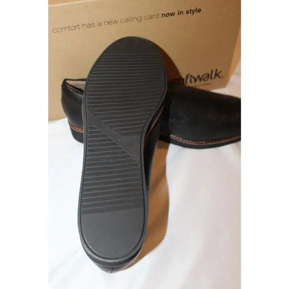 NIB‎ WALKING CRADLES WOMEN'S WHISTLE BLACK LEATHER LOAFER SHOES SZ 12