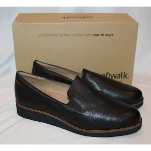NIB‎ WALKING CRADLES WOMEN'S WHISTLE BLACK LEATHER LOAFER SHOES SZ 12