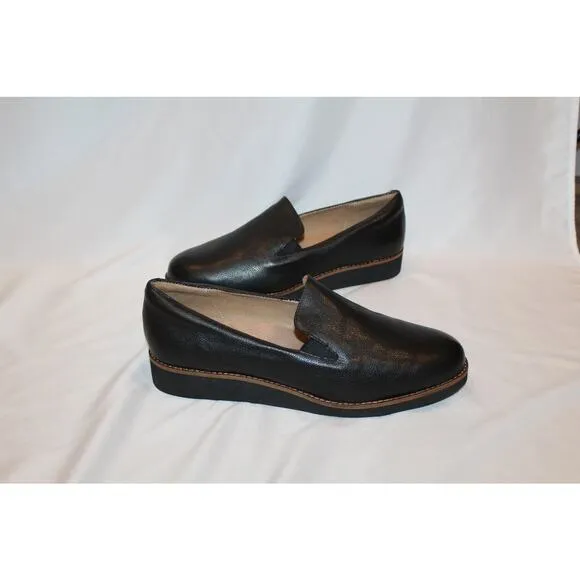 NIB‎ WALKING CRADLES WOMEN'S WHISTLE BLACK LEATHER LOAFER SHOES SZ 12