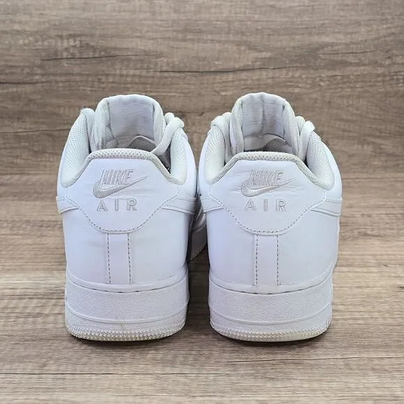 Nike Air Force 1 '07 Low Men’s Size 14 Triple White Sneakers (CW2288-111)