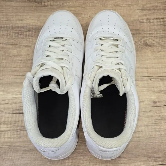 Nike Air Force 1 '07 Low Men’s Size 14 Triple White Sneakers (CW2288-111)